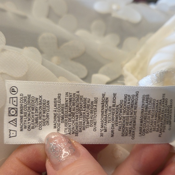 Nwt 1X Adrianna Papell White Floral Blouse - Picture 8 of 14